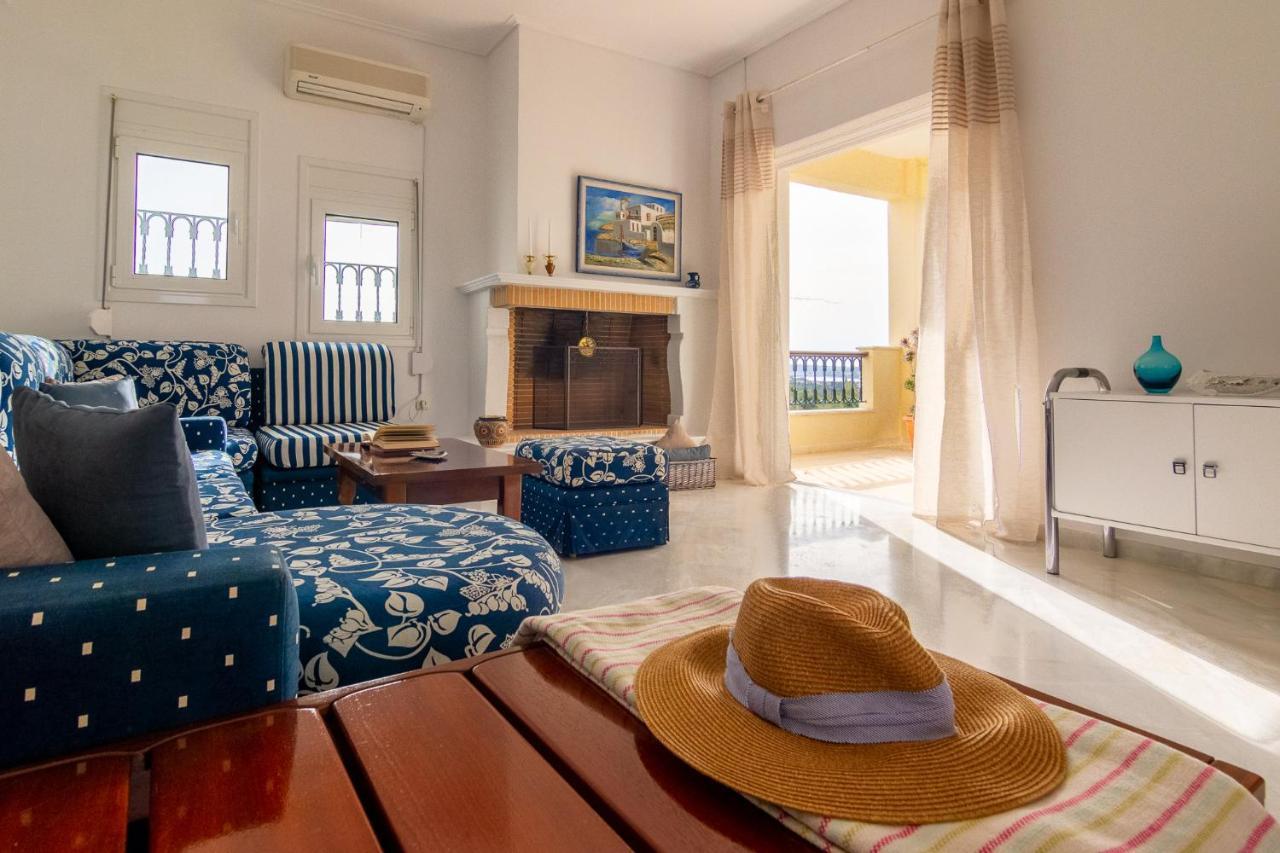 포르토헬리 House With Amazing Ocean View And Patio - Pool 빌라 외부 사진