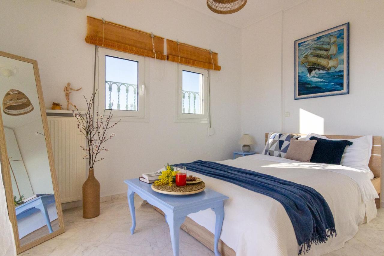 포르토헬리 House With Amazing Ocean View And Patio - Pool 빌라 외부 사진