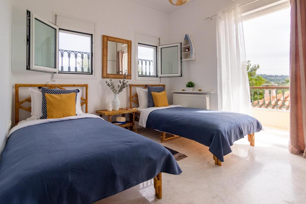 포르토헬리 House With Amazing Ocean View And Patio - Pool 빌라 외부 사진