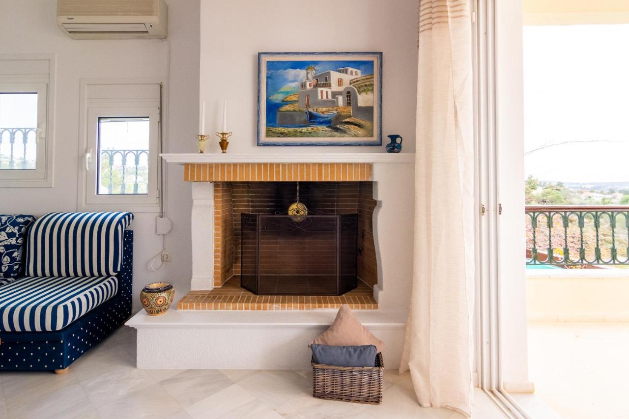 포르토헬리 House With Amazing Ocean View And Patio - Pool 빌라 외부 사진