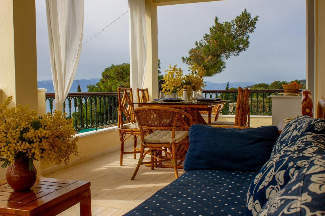 포르토헬리 House With Amazing Ocean View And Patio - Pool 빌라 외부 사진