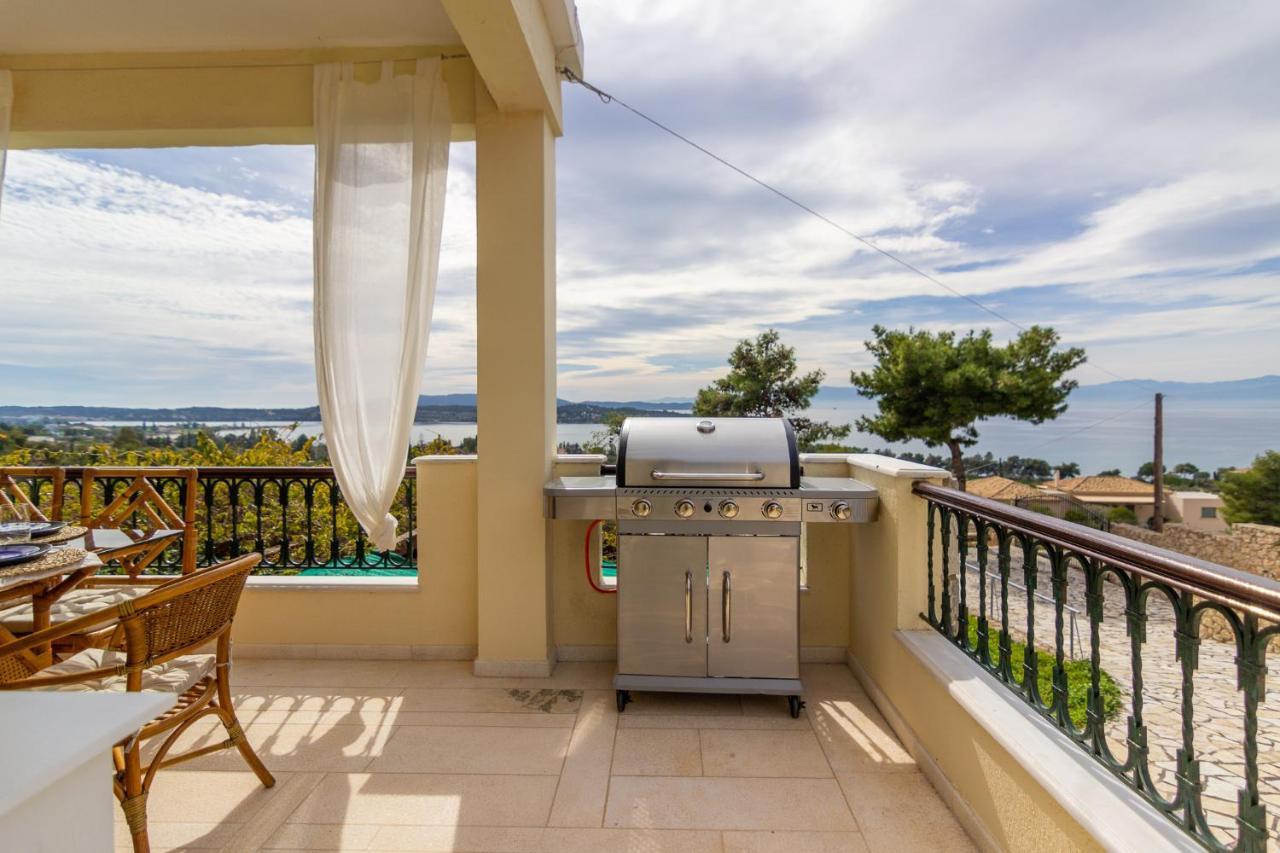 포르토헬리 House With Amazing Ocean View And Patio - Pool 빌라 외부 사진