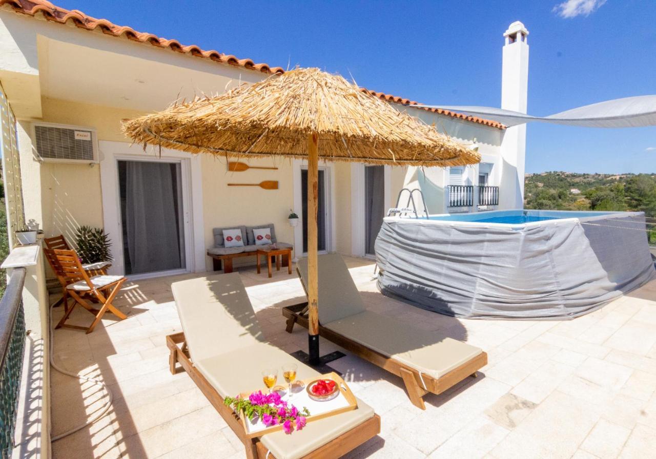 포르토헬리 House With Amazing Ocean View And Patio - Pool 빌라 외부 사진